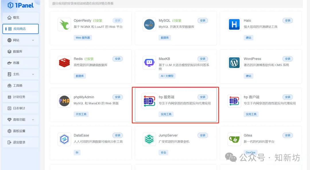 fnOS NAS通用内网穿透frp服务端、客户端、泛域名 宝塔、1panel搭建教程-第13张图片-资源分享