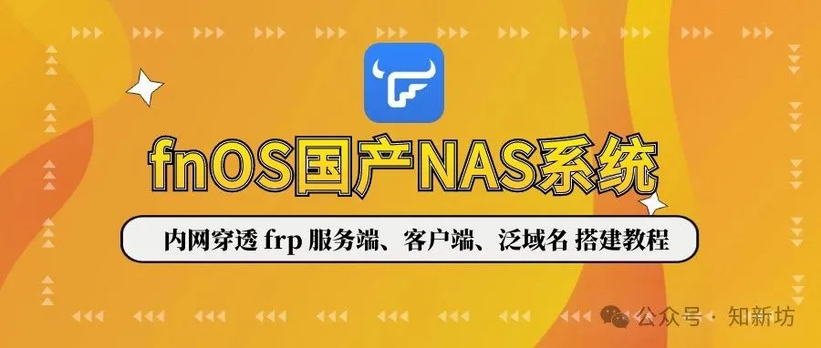 fnOS NAS通用内网穿透frp服务端、客户端、泛域名 宝塔、1panel搭建教程