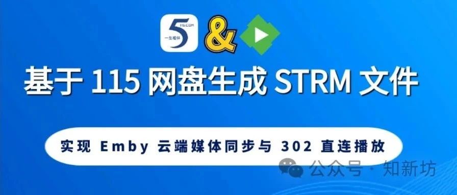 115 网盘基于CMS生成 STRM 文件：有效避免挂削账号风控