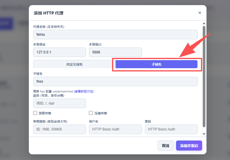 牛NAS frpc 客户端详细教程：接入 frps 服务端 + 泛域名一次搞定-第15张图片-资源分享
